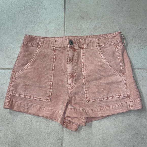 Pink high waisted Corduroy shorts size 8 - Picture 1 of 2